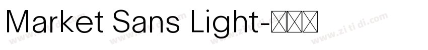 Market Sans Light字体转换